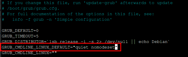 nomodeset